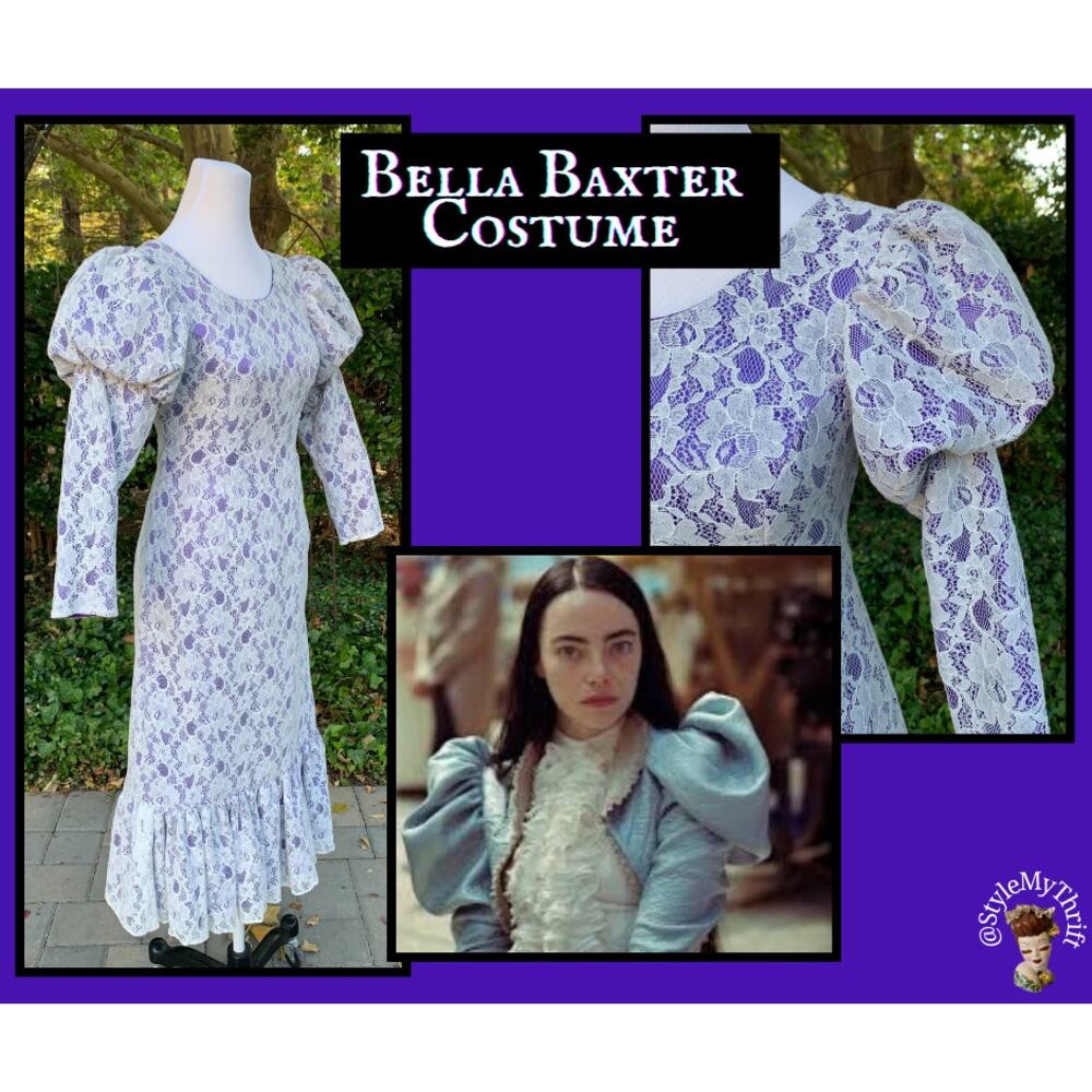 Vintage Dress Bella Baxter Costume Cosplay LARP Renaissance Medieval Halloween